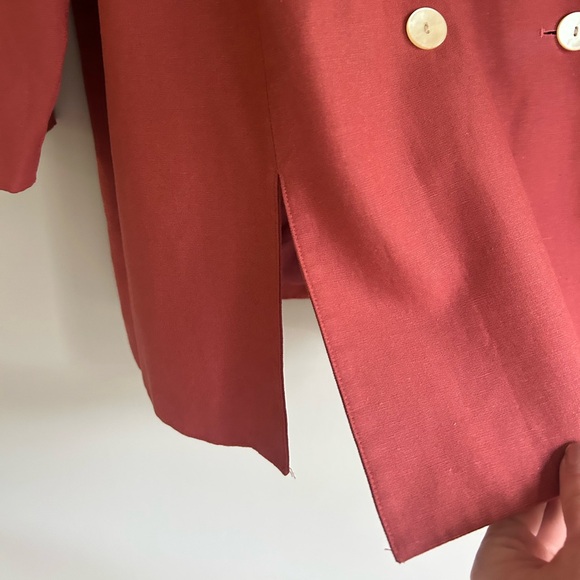 VINTAGE APART Oversized Trench Coat Double Breasted Lagenlook Artsy Whimsy Sz 24 - Picture 7 of 16